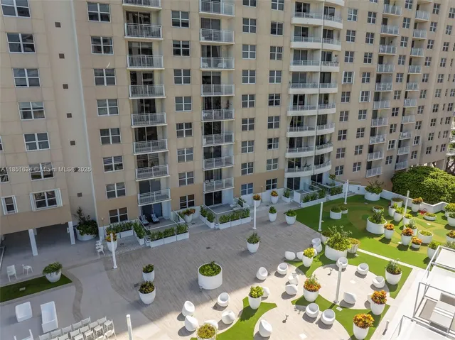 a front view of a building