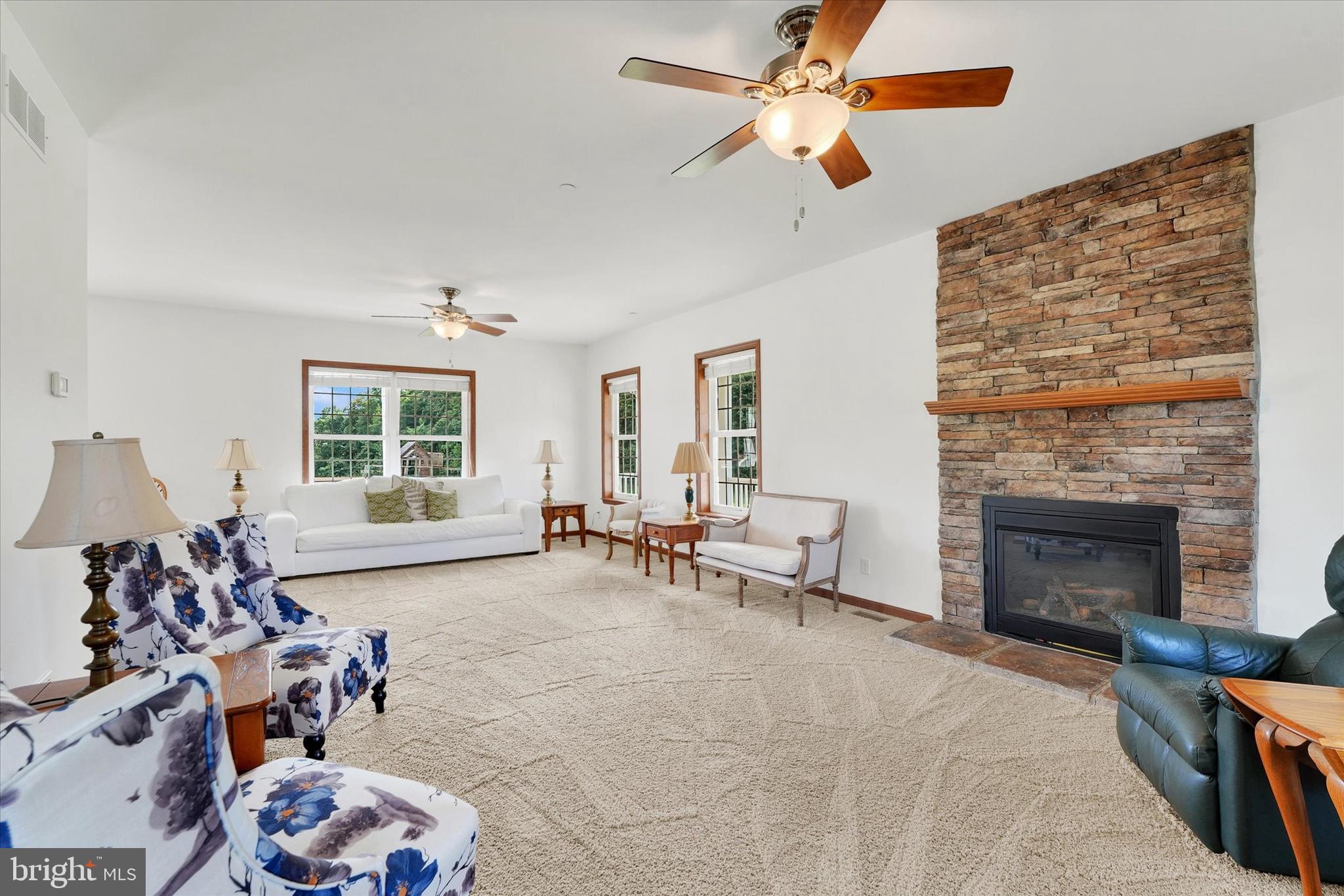 249 Floral Way Rising Sun, MD 21911 - Photo 22 of 65 a living room with furniture and a fireplace
