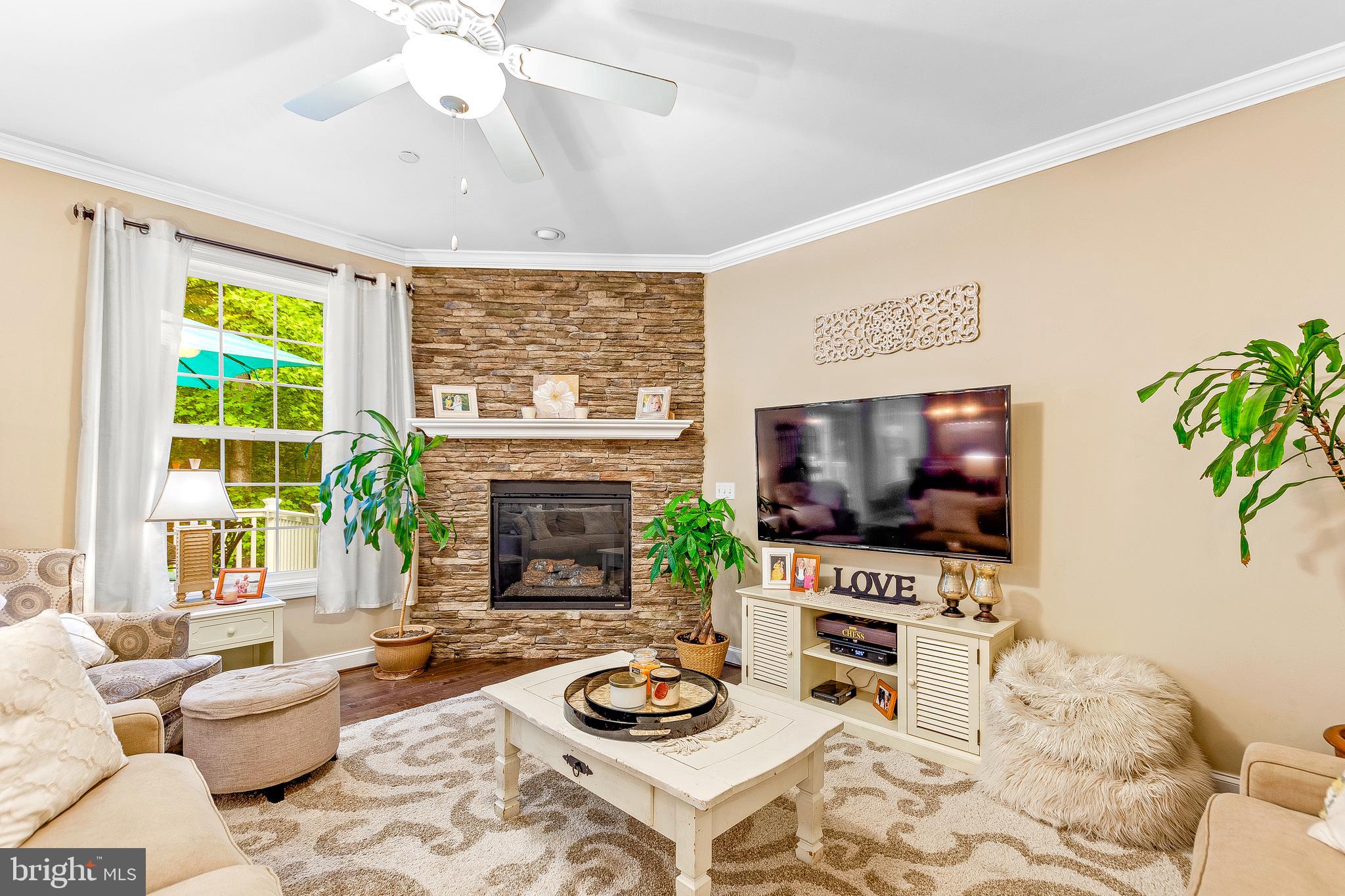 198 3 Rivers Road Harwood, MD 20776 - Photo 14 of 41 Living Room with Gas Fireplace