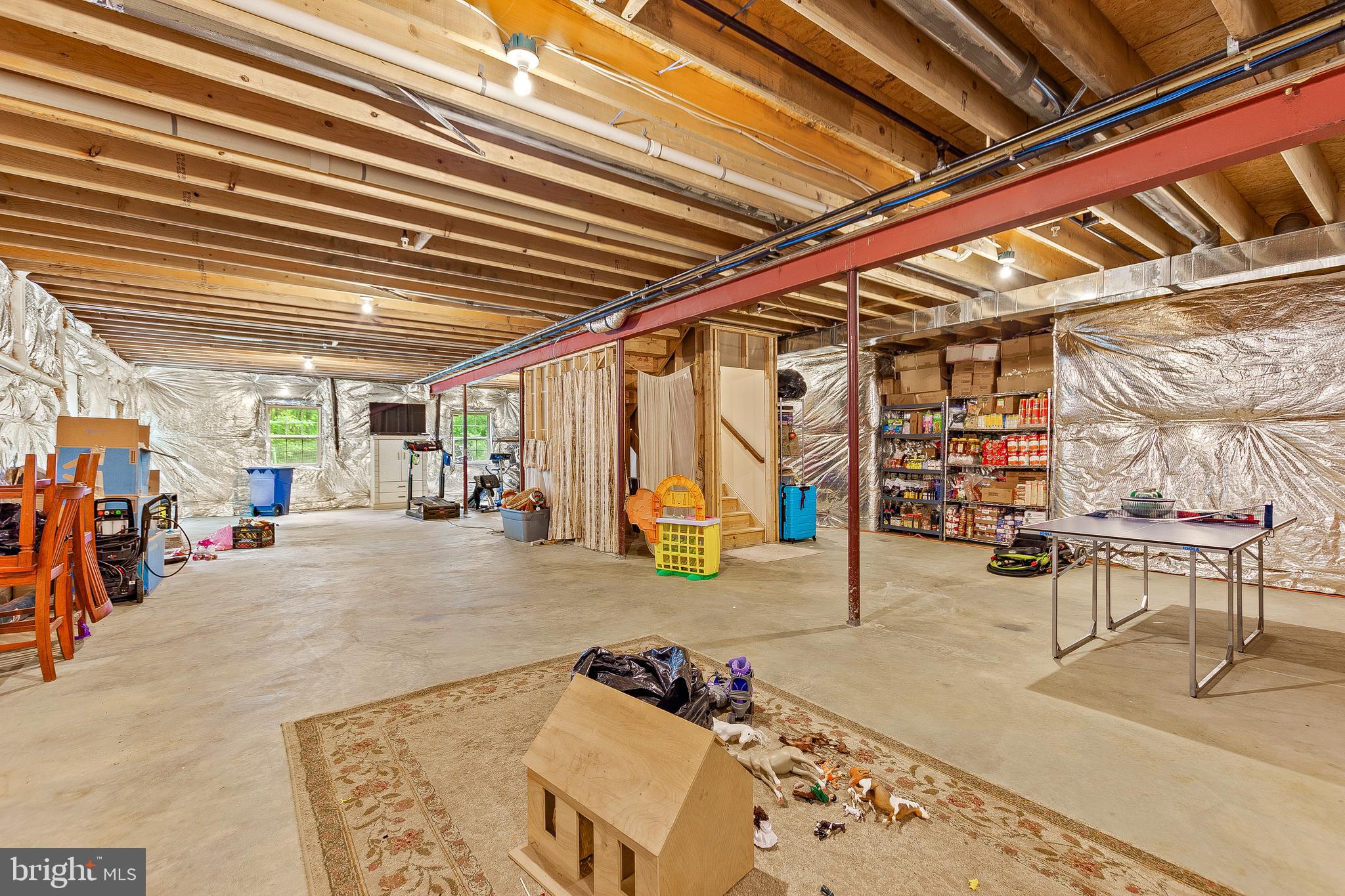 198 3 Rivers Road Harwood, MD 20776 - Photo 38 of 41 1400+ sqft Unifished Basement with Rough-In