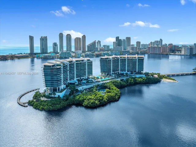 a view of a city with tall buildings