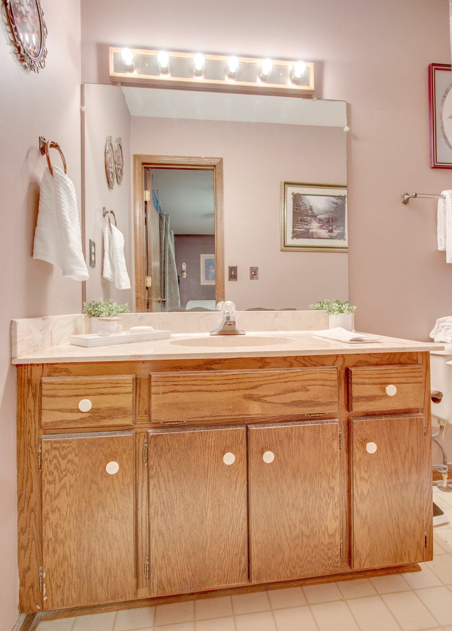 207 Eaton Heights Manchester, TN 37355 - Photo 23 of 37 a bathroom with a sink vanity and mirror
