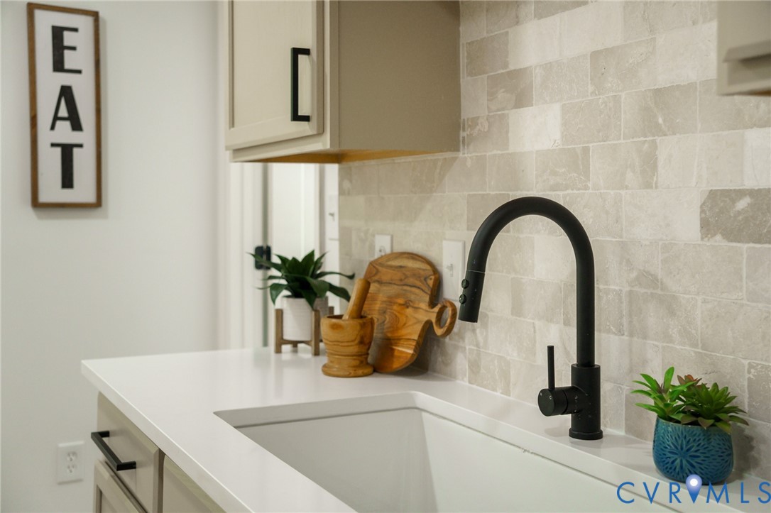 3056 Davis Mill Road Goochland, VA 23063 - Photo 13 of 46 Kitchen sink area featuring a matte black goosenec