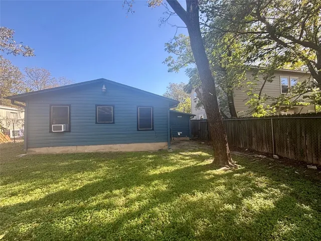 a backyard of a house