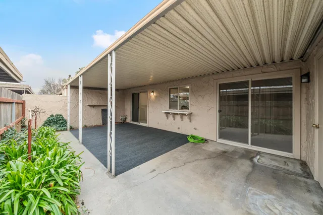 a view of kitchen with wooden floor