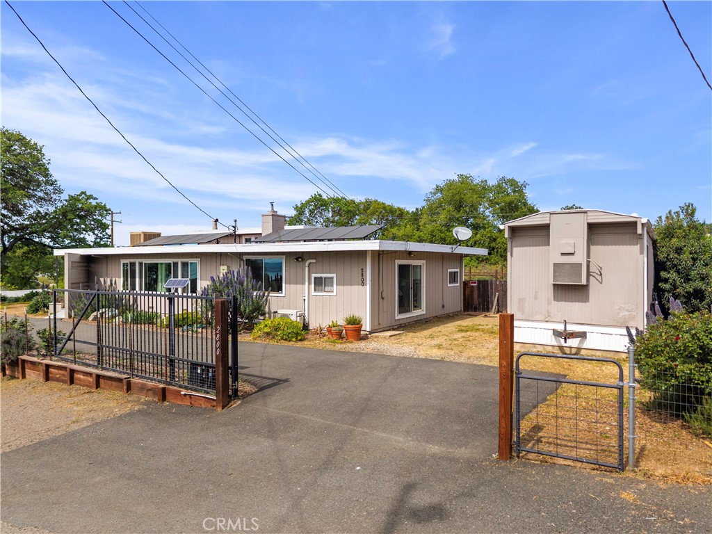 2800 Merced Street Nice, CA 95464 - Photo 45 of 49 Front entrance with electric gate