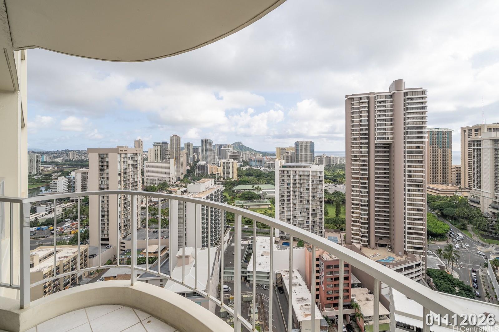 469 Ena Road, Unit 2903 Honolulu, HI 96815 - Photo 6 of 25 a view of balcony with city view