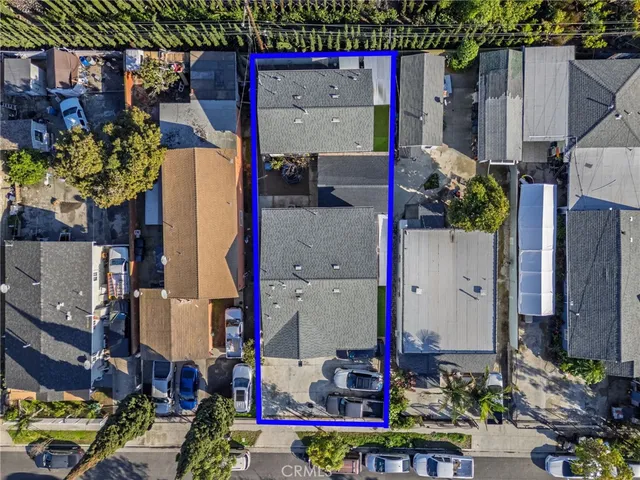 an aerial view of a city