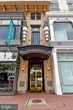 front view of a building with a walk in closet