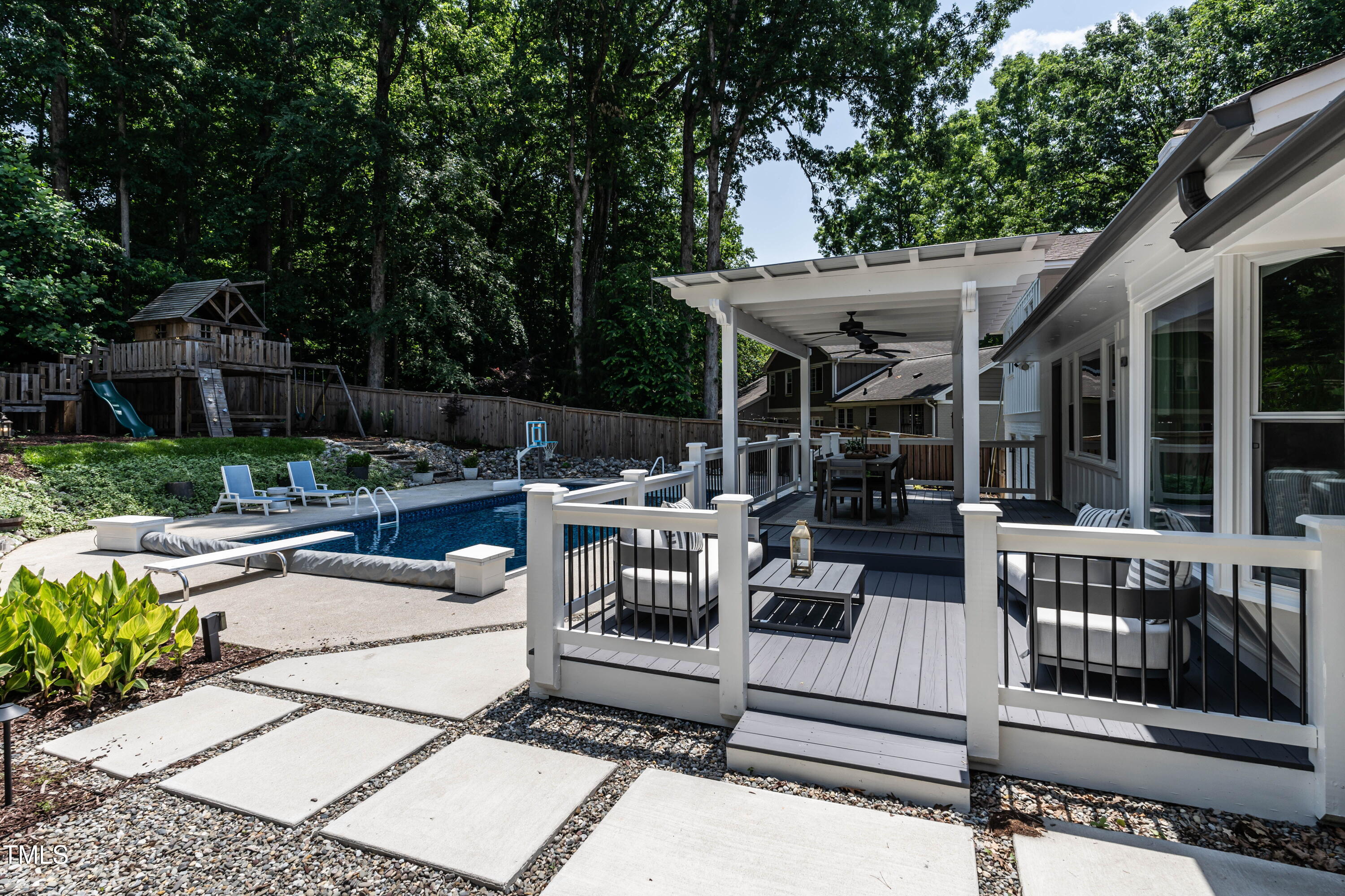 813 Faulkner Place Raleigh, NC 27609 - Photo 37 of 42 Backyard