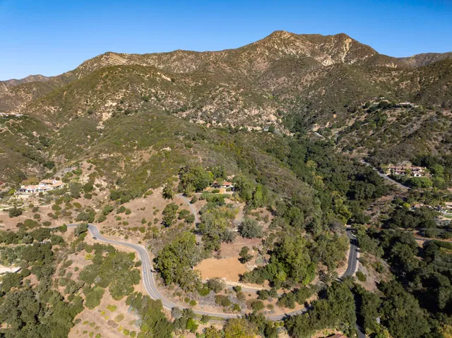 a view of city and mountain