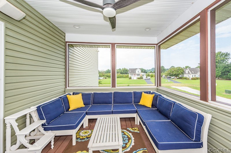 5229 Water View Road Water View, VA 23180 - Photo 26 of 50 Large Screened in porch with ceiling fan!