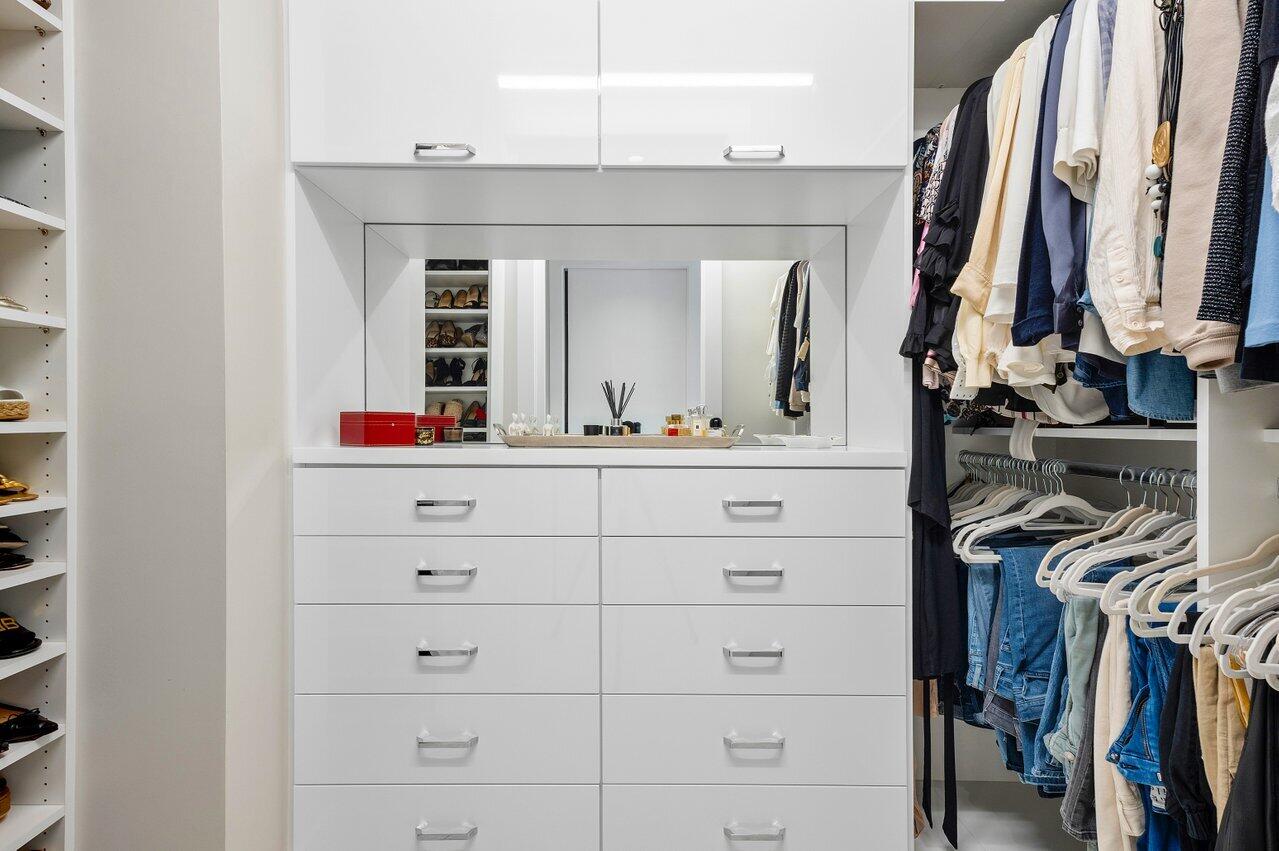 200 Southeast Mizner Boulevard, Unit 307 Boca Raton, FL 33432 - Photo 26 of 74 Built-out Primary Walk in Closet