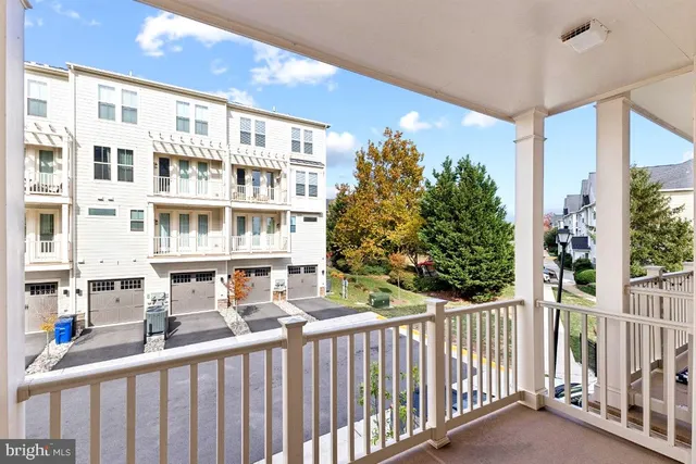 a balcony view with a garden view