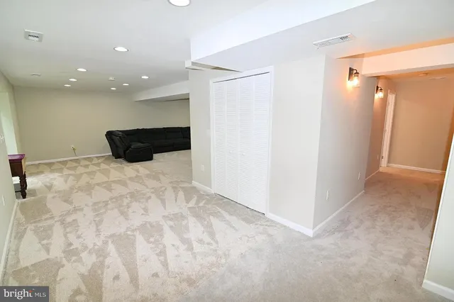 a view of an empty room