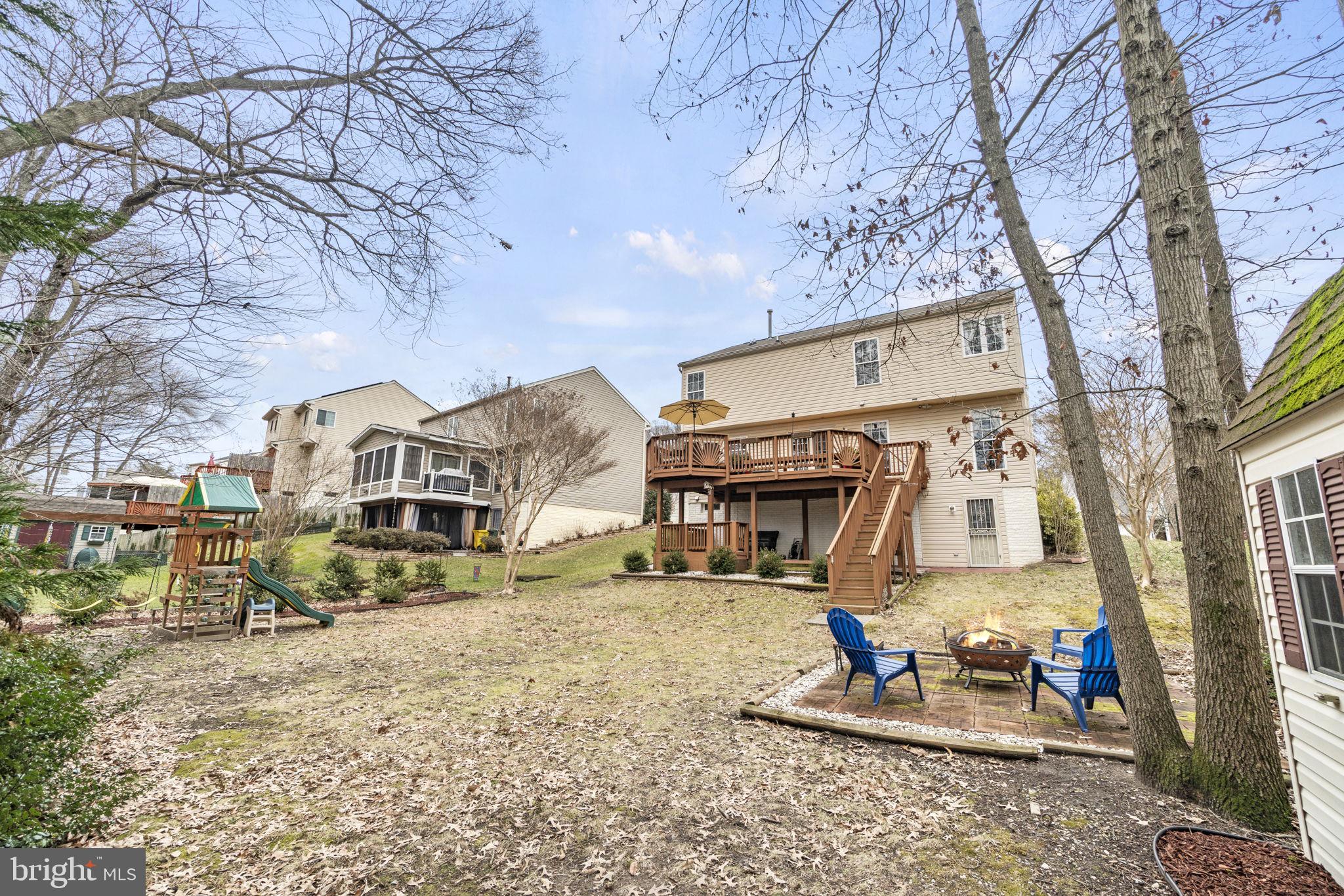 7820 Shallowbrook Court Severn, MD 21144 - Photo 28 of 35 Huge backyard to be enjoyed with 2 story deck!