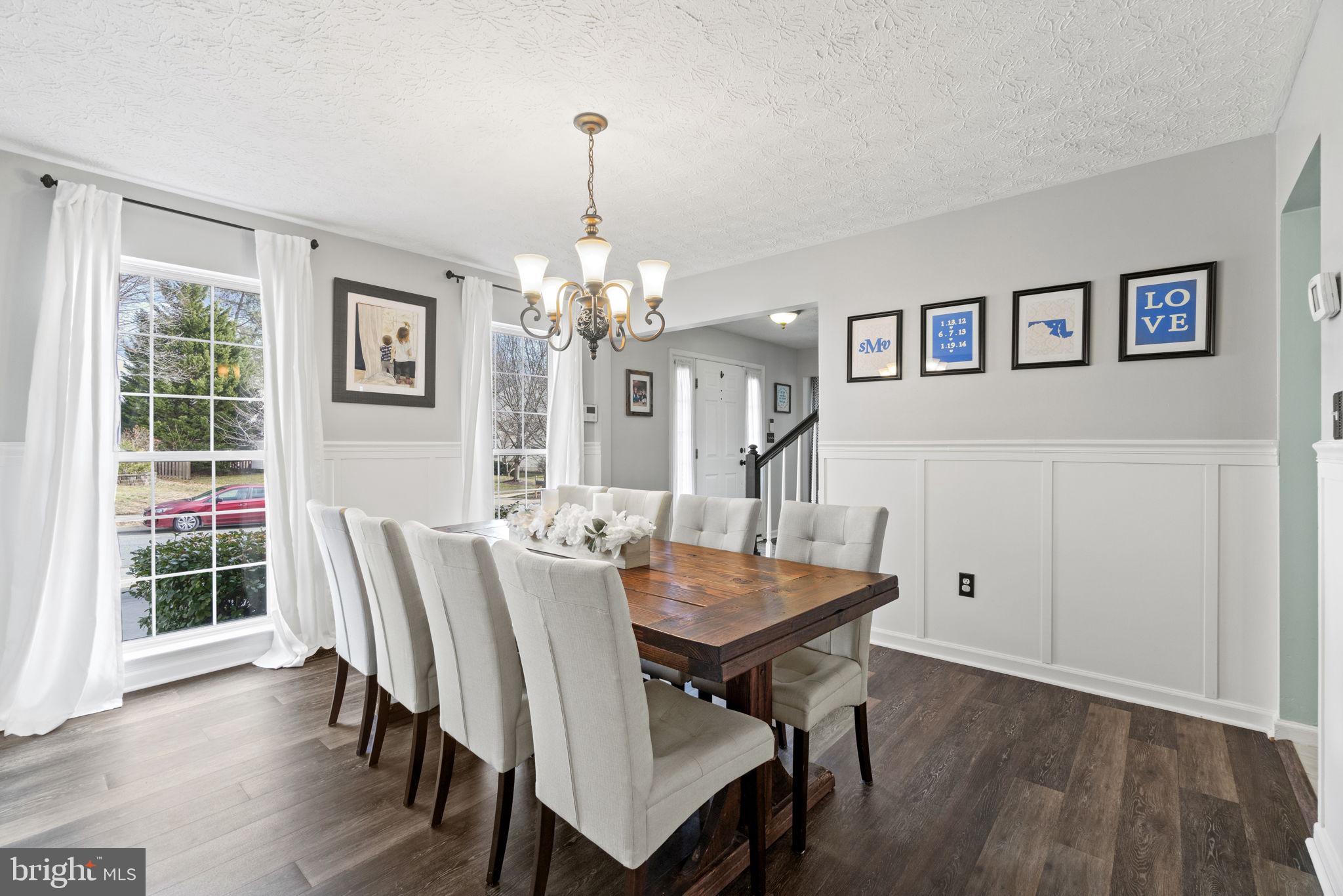 7820 Shallowbrook Court Severn, MD 21144 - Photo 10 of 35 Separate dining room with trim accented walls