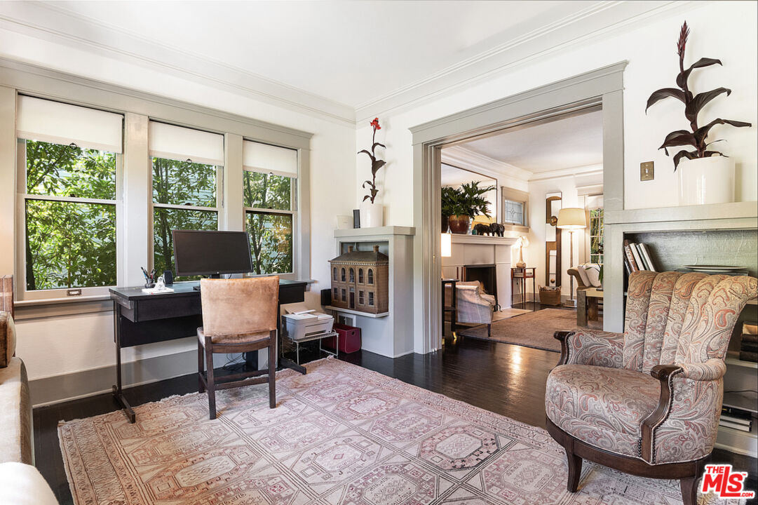 1918 Pinehurst Road Los Angeles, CA 90068 - Photo 14 of 66 a living room with furniture and a fireplace