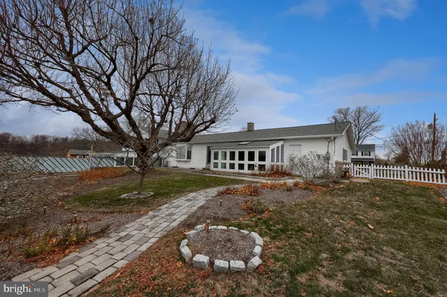 a view of multiple houses with a street