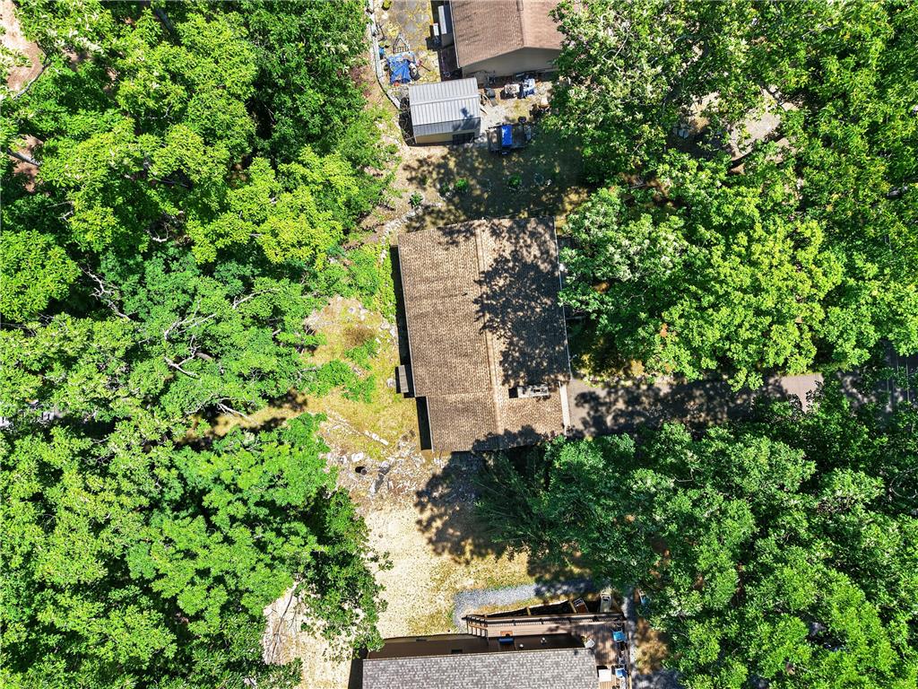 18 White Oak Road Nesquehoning, PA 18240 - Photo 42 of 52 An aerial perspective reveals a private, tree-lined property with ample green space.