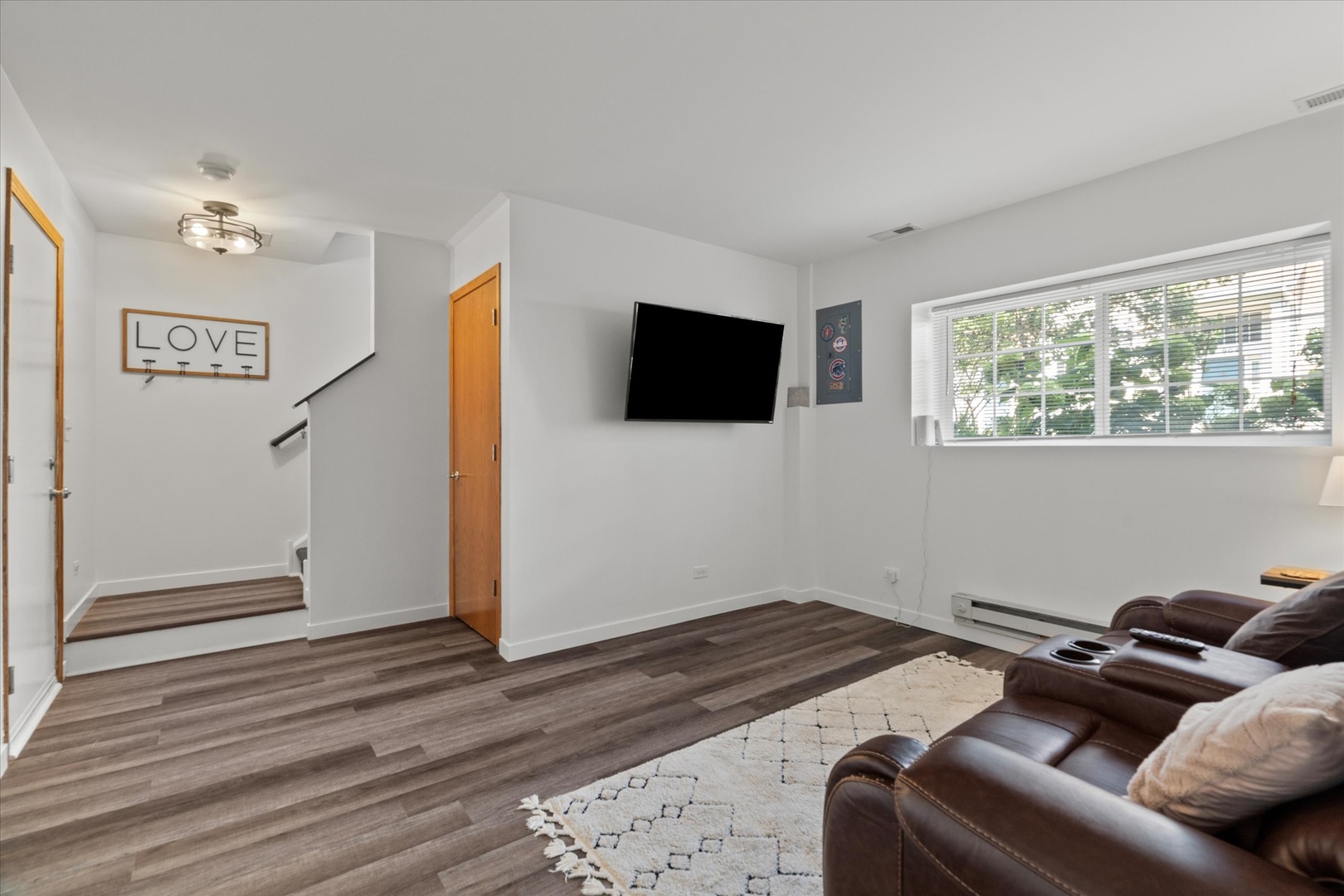 894 Clover Lane Pingree Grove, IL 60140 - Photo 16 of 24 a bedroom with bed and flat screen tv