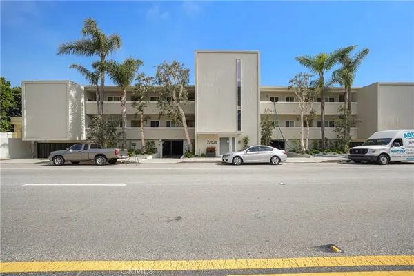 a front view of a building