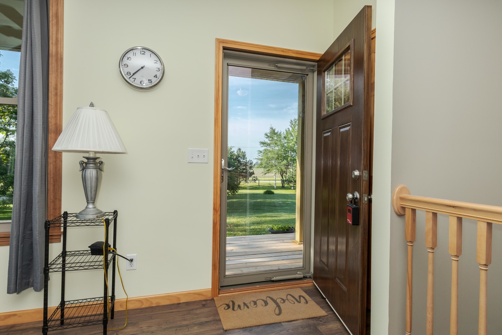 22037 East 2600 N Road Odell, IL 60460 - Photo 14 of 59 a view of a hallway with wooden floor and a window