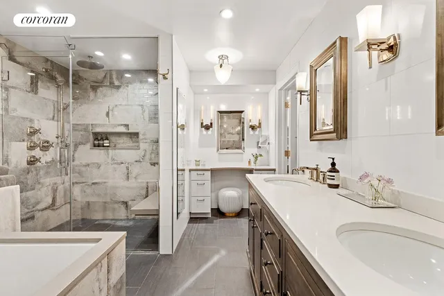 hallway view with wooden floor and windows