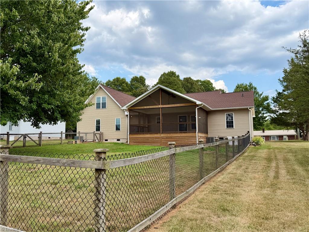 1027 Tabor Road Olin, NC 28660 - Photo 41 of 43 large backyard with fenced area