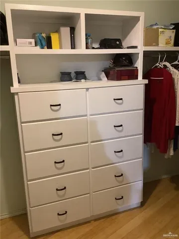 a close view of dresser