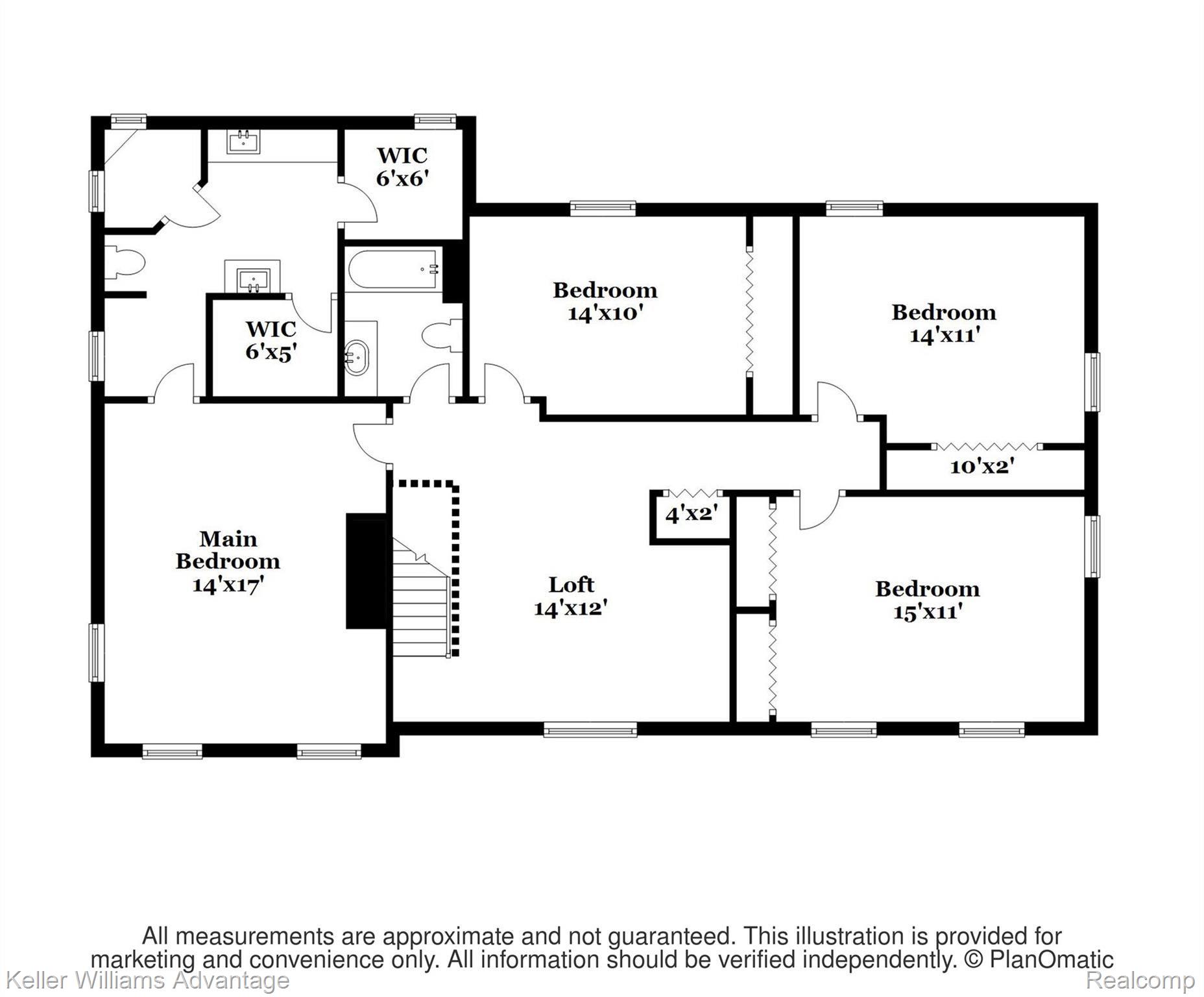 5385 Mack Road Howell, MI 48855 - Photo 58 of 59 Second floor floorpan.