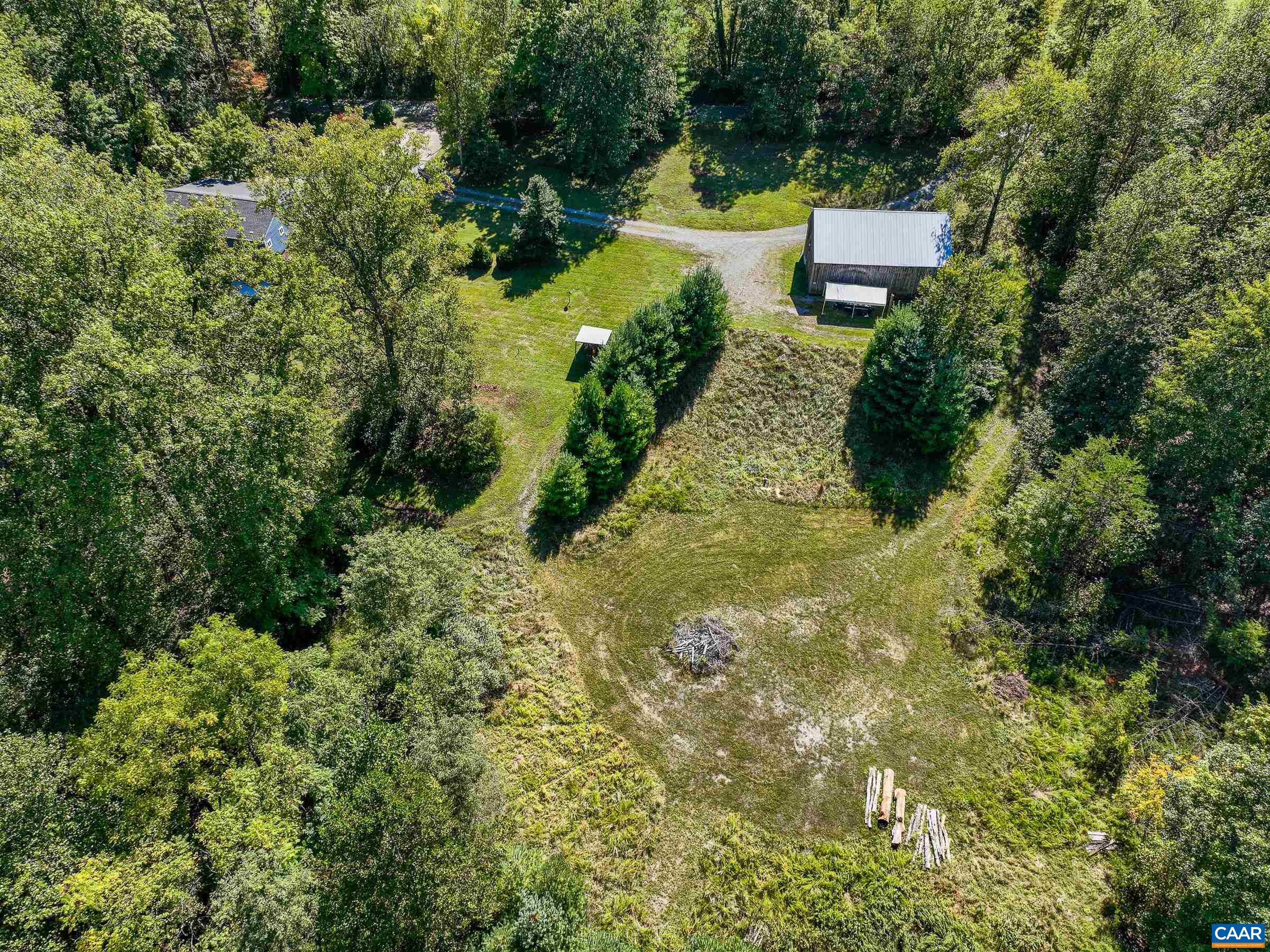 1265 Pounding Creek Road Charlottesville, VA 22903 - Photo 45 of 71 an aerial view of residential house with outdoor space