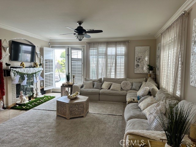 23422 Camino Terraza Road Corona, CA 92883 - Photo 12 of 47 a living room with furniture and a large window