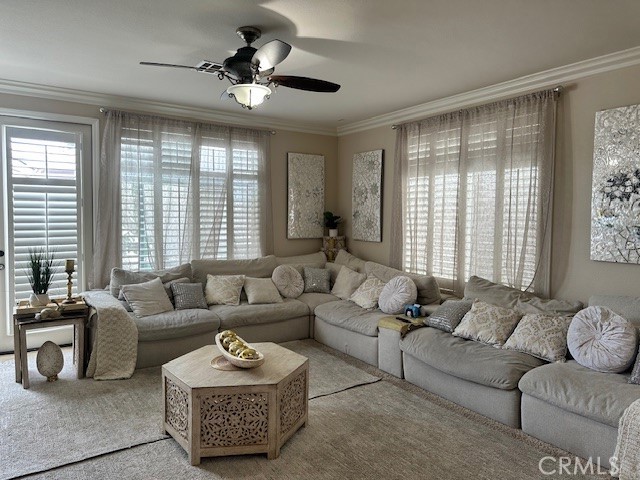23422 Camino Terraza Road Corona, CA 92883 - Photo 15 of 47 a living room with furniture ceiling and a large window