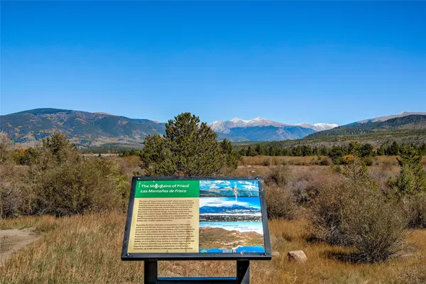 a view of a lake with a mountain in the background