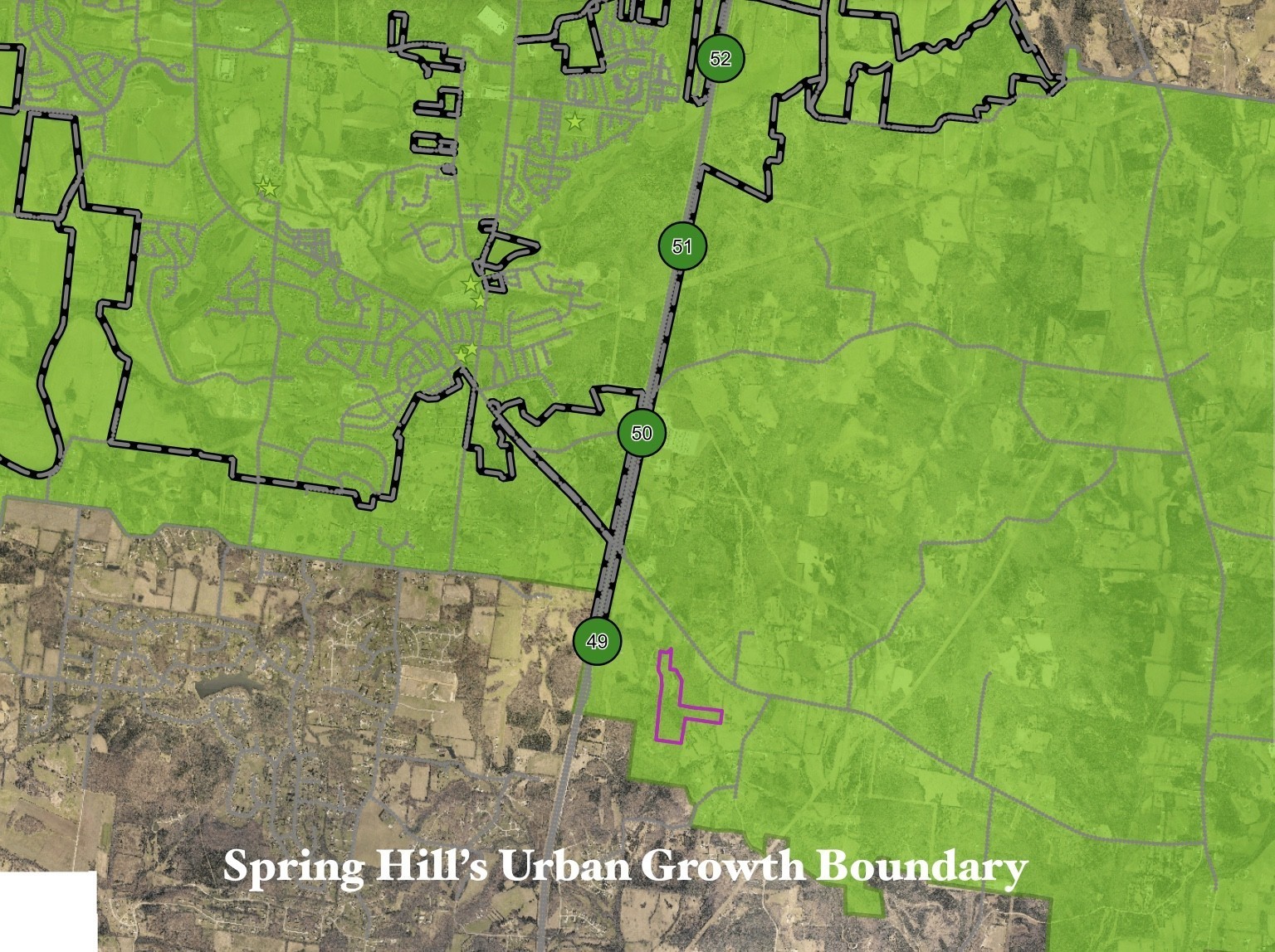 4552 Kedron Road Spring Hill, TN 37174 - Photo 19 of 21 a view of a bunch of trees