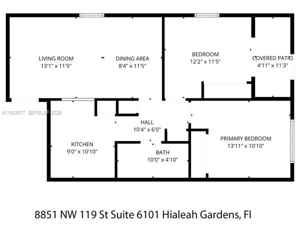 $270,000 | 8851 Northwest 119th Street, Unit 6101, Hialeah Gardens, FL 33018