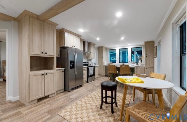 Lot 35 Mt Nebo Road Barhamsville, VA 23011 - Photo 2 of 13 Kitchen featuring light wood-style flooring, appli