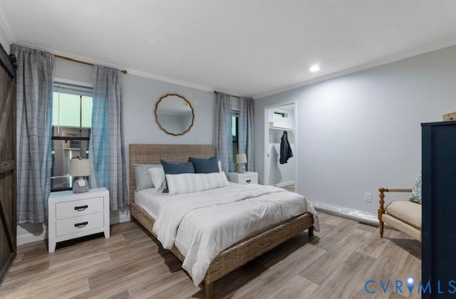 Lot 35 Mt Nebo Road Barhamsville, VA 23011 - Photo 8 of 13 Bedroom featuring ornamental molding, light wood f