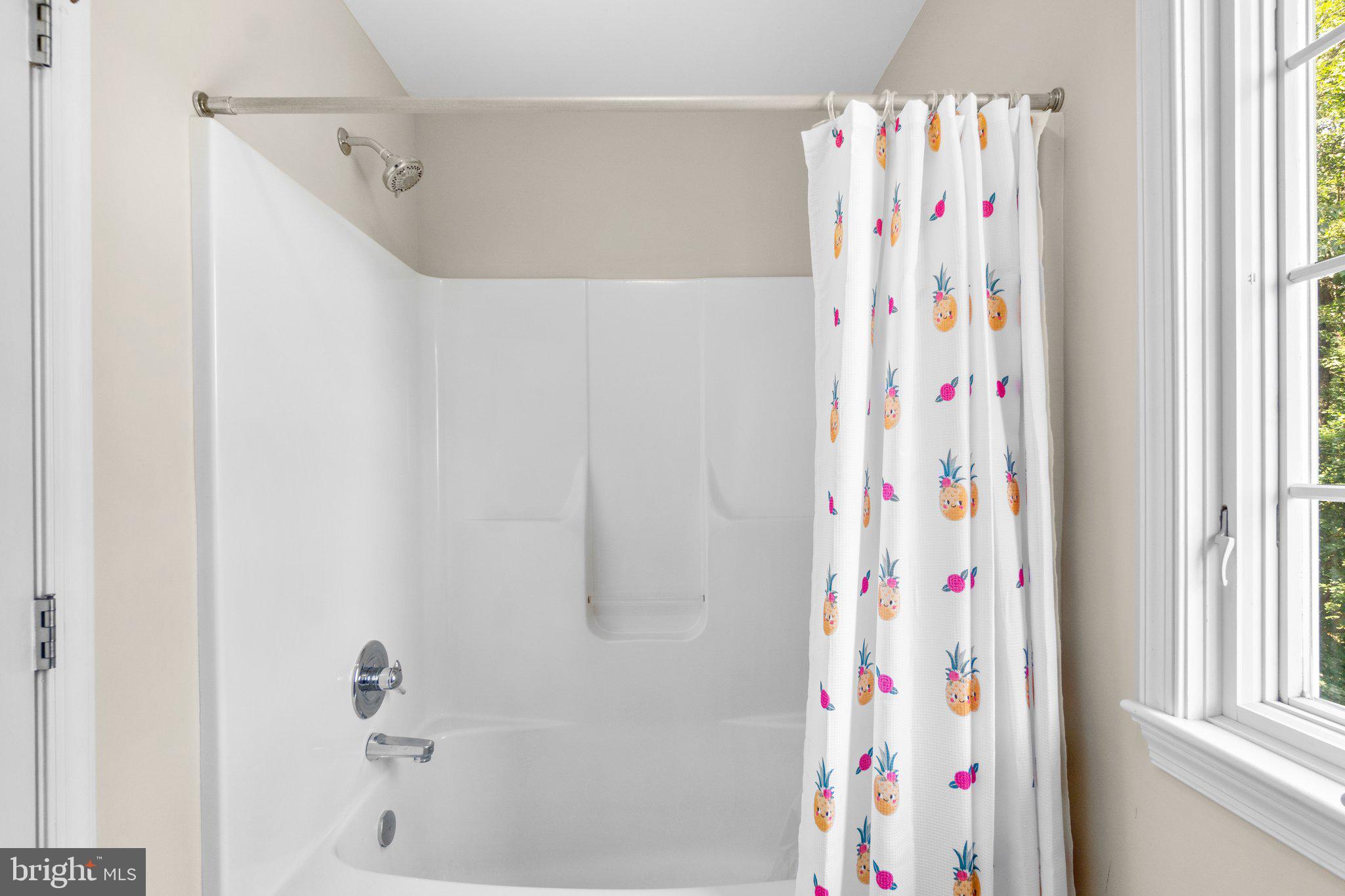 7341 Kehne Road Frederick, MD 21702 - Photo 32 of 67 a bathroom with a shower curtain and a curtain