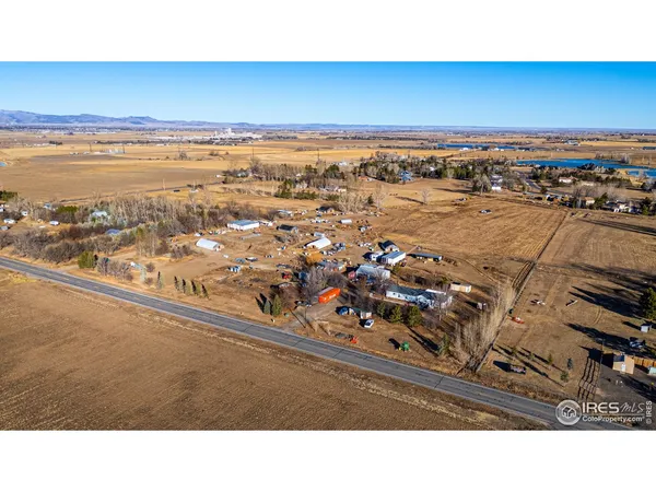 an aerial view of a city