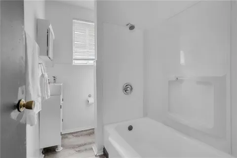 a bathroom with a sink