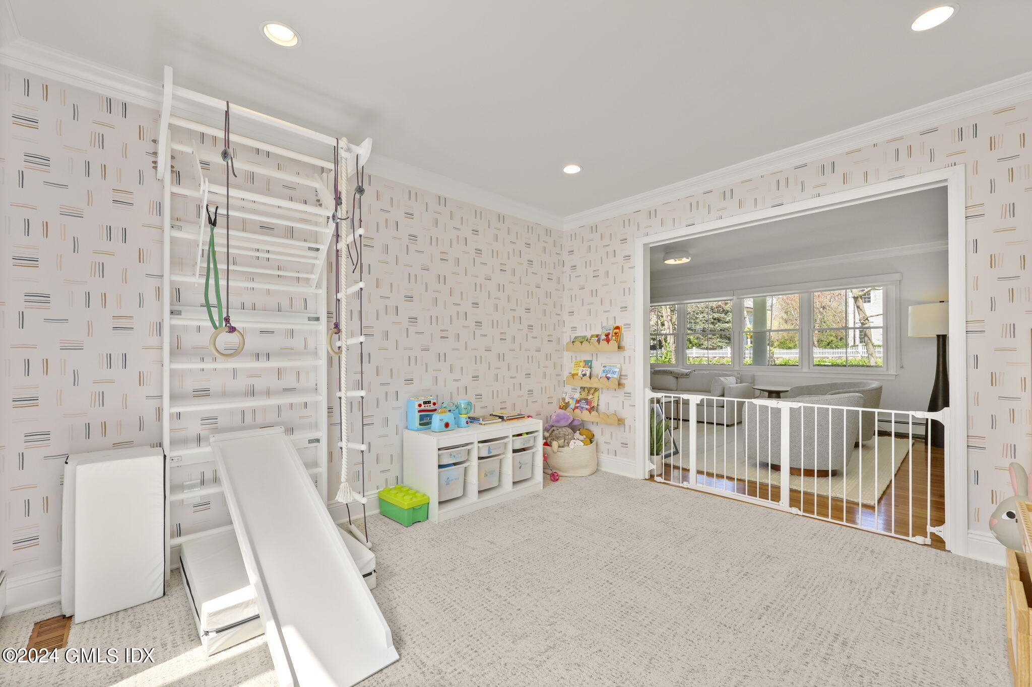 72 Lockwood Road Riverside, CT 06878 - Photo 15 of 51 a bedroom with furniture and a large window