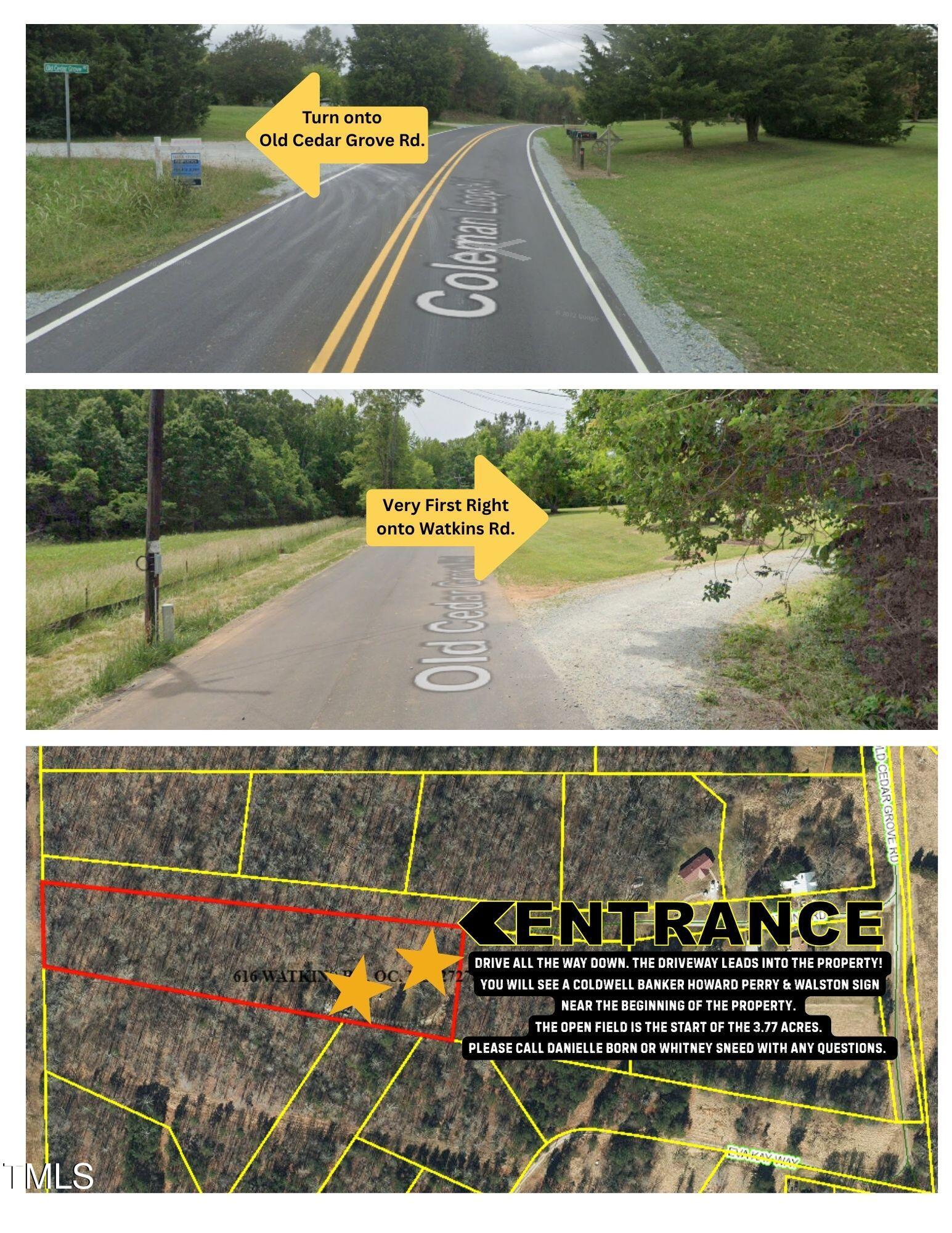 616 Watkins Road Hillsborough, NC 27278 - Photo 7 of 28 Turn onto Old Cedar Grove Rd.