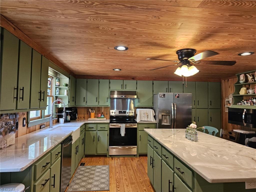 290 Jonathan Drive Lowgap, NC 27024 - Photo 14 of 50 Renovated Kitchen