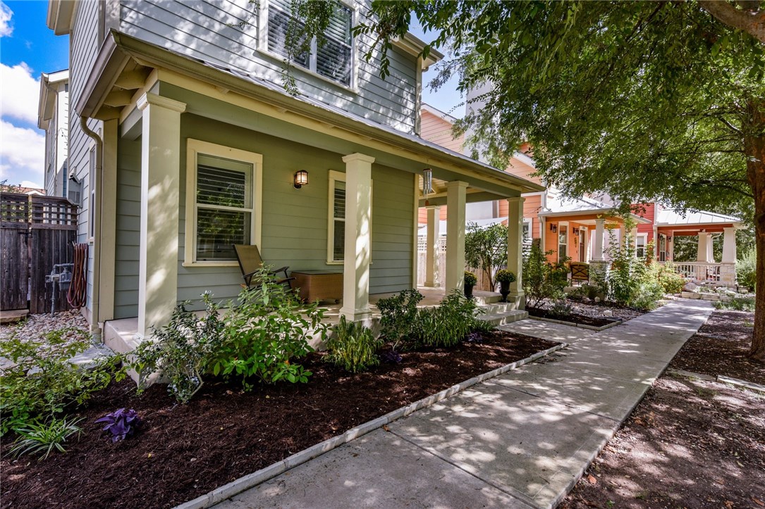 a view of a house with a garden
