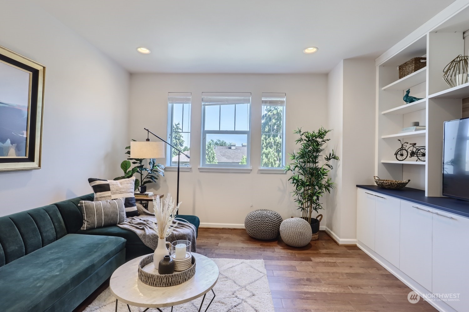 3270 Southwest Graham Street, Unit 502 Seattle, WA 98126 - Photo 12 of 32 a living room with furniture and a potted plant