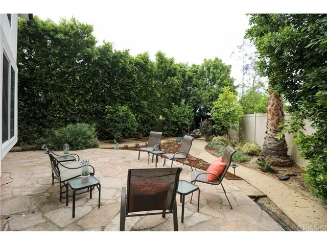 a view of chair and tables