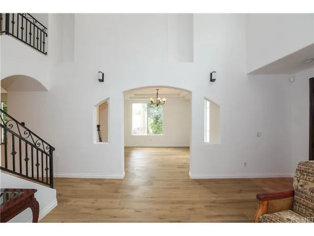 a view interior of a house with wooden floor