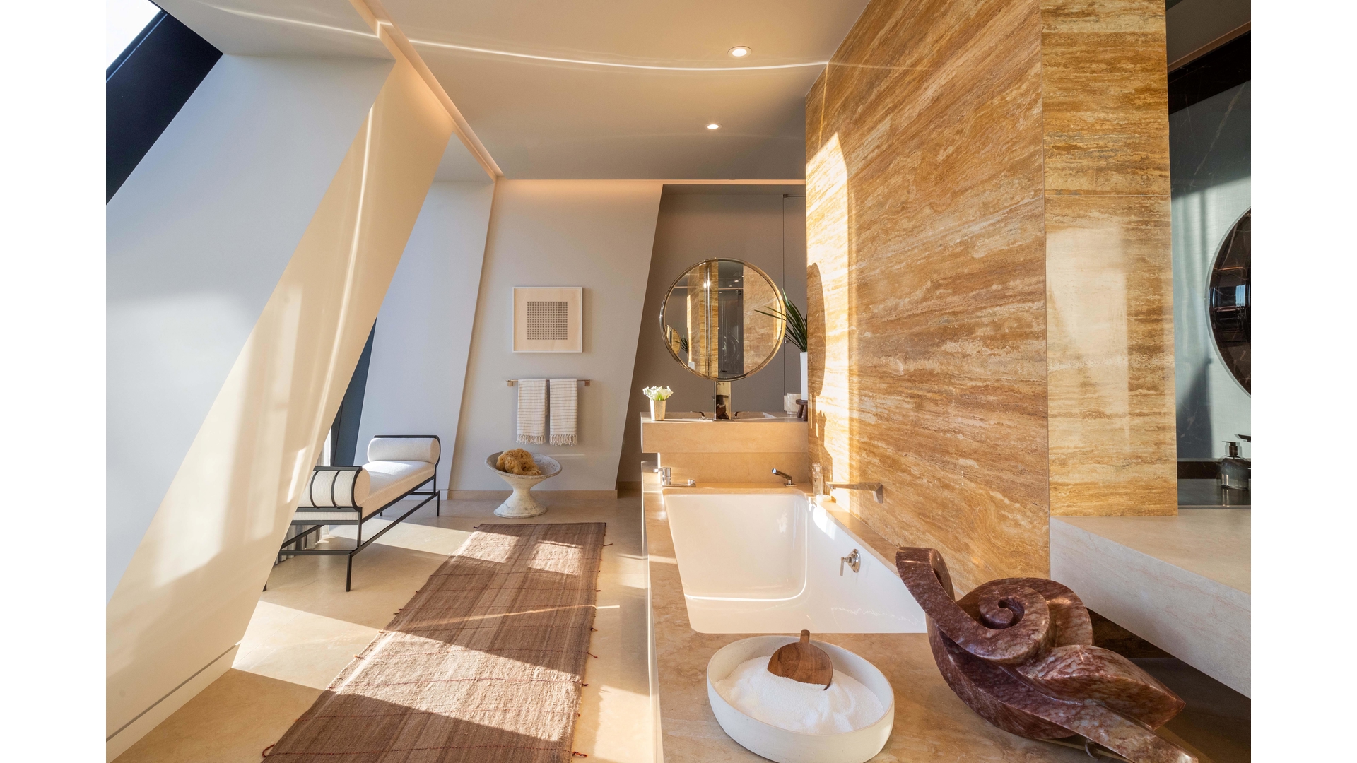 53 West 53rd Street, Unit 66 Manhattan, NY 10019 - Photo 9 of 15 a bathroom with a mirror and a shower
